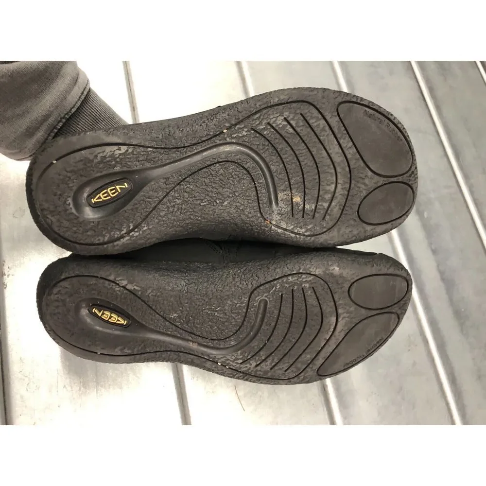 Keen Howser Slide Shoes Mens US 8.5 UK 7.5 Black Slip On Comfort Flat‎ Casual